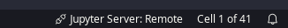 Screenshot Jupyter Server: Remote icon
